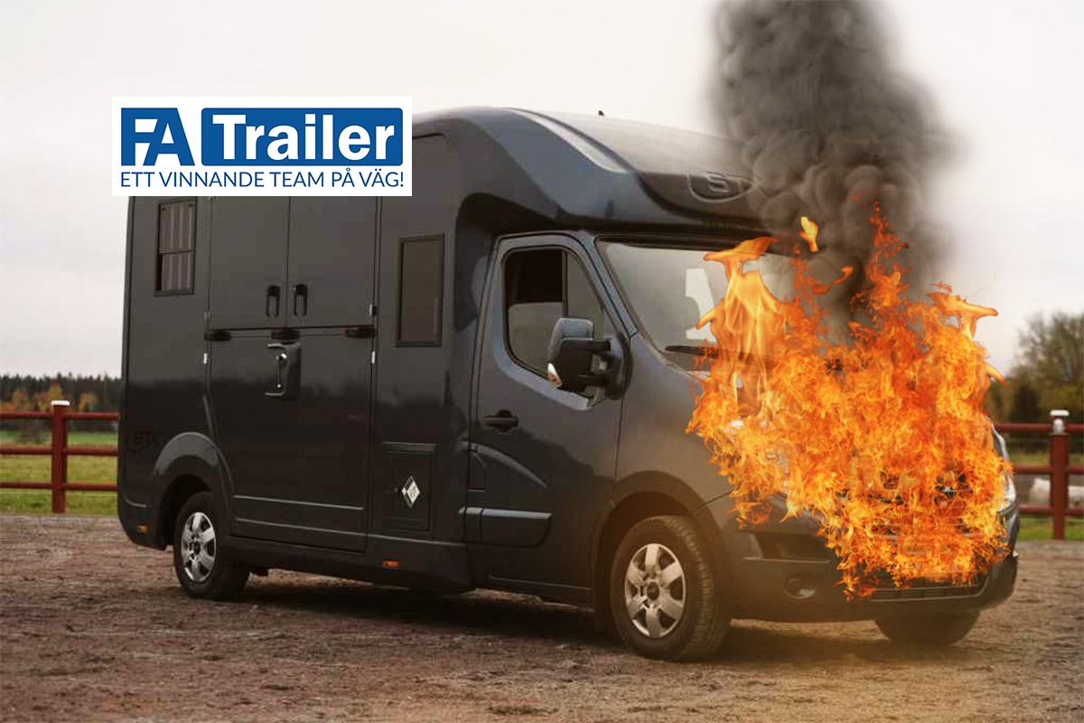 FA-Trailer brandsäkrar nu ALLA hästlastbilar med Fogmaker!